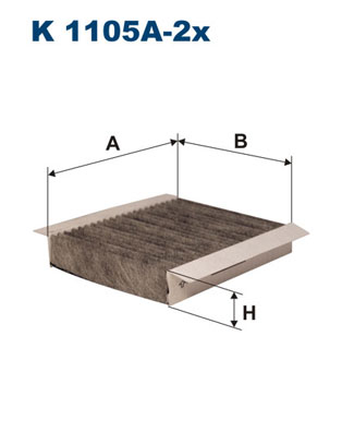 FILTRAS KABINOS FILTRON K1105A-2X K1105A2X 
