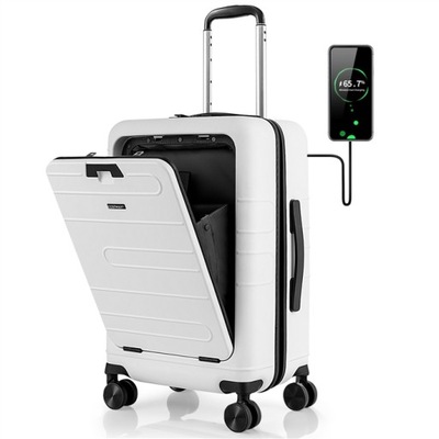 20-calowa walizka, bagaż podręczny (biały)