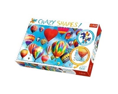 PUZZLE 600 CRAZY SHAPES KOLOROWE BALONY TREFL