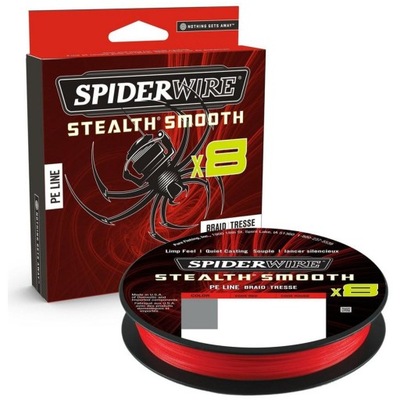 PLECIONKA SPIDERWIRE Stealh Smooth8 X8 PE Red 0,07mm/150m