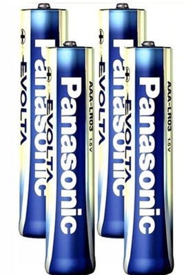 4x Bateria alkaliczna Panasonic Evolta AAA LR03