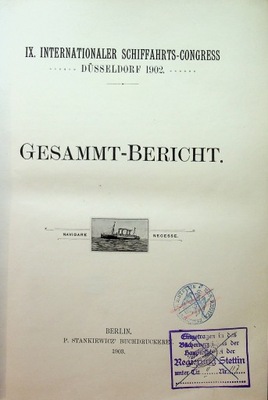 Gesamtbericht 1903 r.