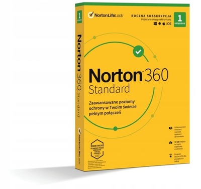 Norton 360 Standard 10GB PL 1 użytkownik 1ROK BOX