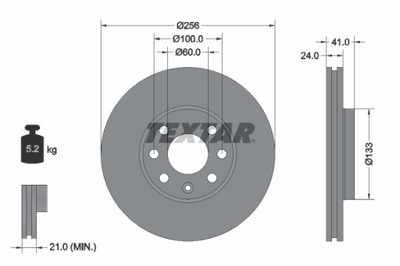 Tarcza hamulcowa PRO 92091803