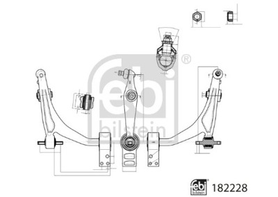 VARILLA DERECHA PARTE DELANTERA ALFA 159 INFERIOR  