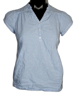 H&M MAMA niebieska ciążowa bluzka kratka S 36