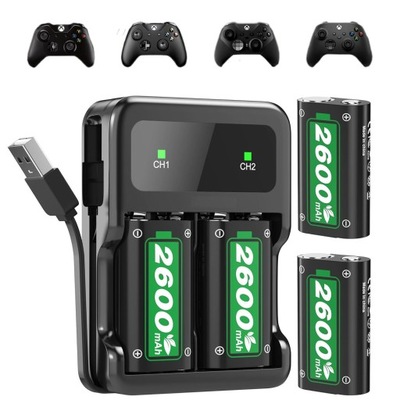 ŁADOWARKA DO AKUMULATORÓW DO XBOX SERIES Z 2X 2600 MAH AKUMULATOR BATERIA