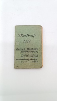Merkbuch 1938 r. Hirschberg Jelenia Góra