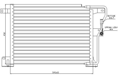 Nissens 94346 конденсатор, кондиционер фото №1