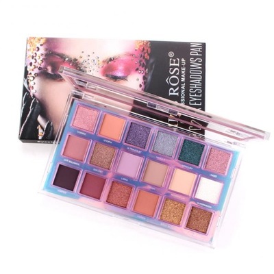 PALETA cieni DE SOMBRAS 18 CORES MISS ROSE