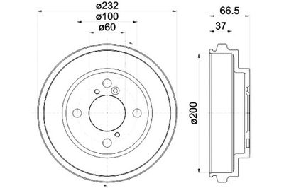 TEXTAR BEBNY ДИСКОВЫЕ ТОРМОЗНОЕ 2SZT. ЗАД SUBARU JUSTY 3 SUZUKI IGNIS II 1.3 фото