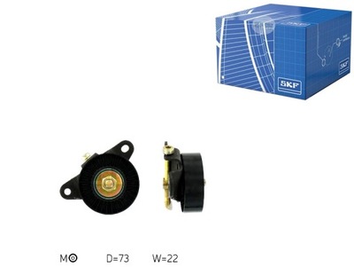 Skf ролик натягувача ремінь клиновий 1004961 108967 фото №1