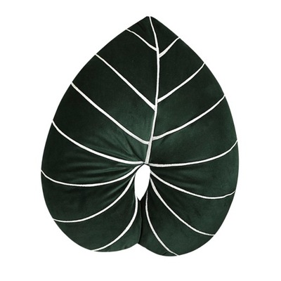 Rzut w kształcie liścia Wypełnione liście roślin Plusz C