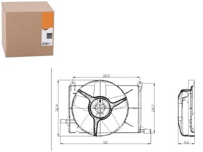 Nrf вентилятор радіатора opel combo 1.4 71_ фото №1