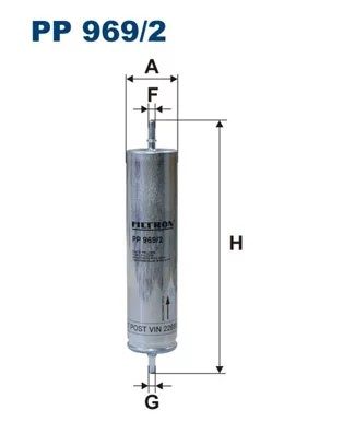 PP969/2 FILTRO COMBUSTIBLES  