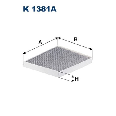 FILTR, VĖDINIMAS VIETOS PASAZERSKIEJ FILTRON K 1381A 