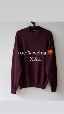 Sweter Maerz 100% wełna XXL
