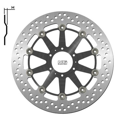 NG ДИСК ГАЛЬМІВНИЙ ПЕРЕД HONDA XL 1000V 99-13, CB 1100EX / ABS 14-18 (296X