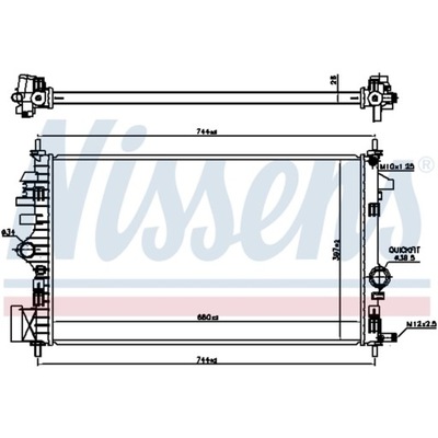 NIS630773 NISSENS РАДИАТОР OPEL INSIGNIA 08-