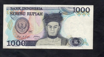 BANKNOT INDONEZJA -- 1000 rupiah -- 1987 rok