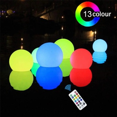 Kolorowe diody LED kula świetlna nadmuchiwana rosnąca piłka pilot LED kolor