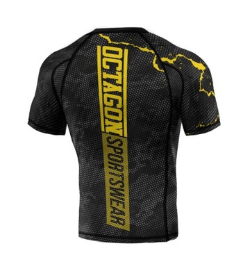 Octagon Rashguard Marble Camo Black/Yellow M