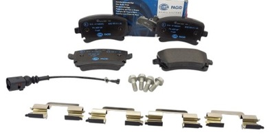 KLOCKI HAMULCOWE OSI TYŁ HELLA VW CALIFORNIA MULTIVAN TRANSPORTER T5 T6