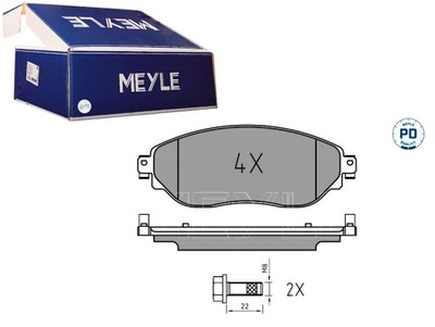 Тормозные колодки тормозные перед fiat talento nissan nv300 primastar opel фото №1