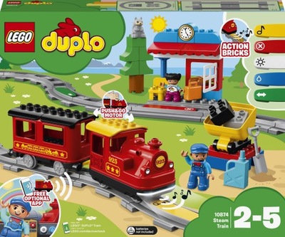 LEGO DUPLO Town Pociąg parowy 10874