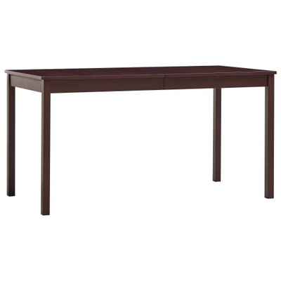 Stół do jadalni, ciemny brąz, 140 x 70 x 73 cm, dr