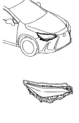 Лампа перед передняя правая lexus nx ii 2021- фото №1