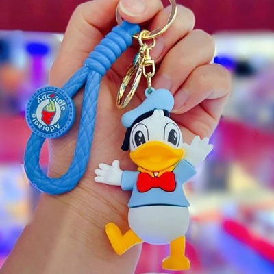 Disney Cartoon Anime Lilo and Stitch Pendant Keychains Holder Car Key 