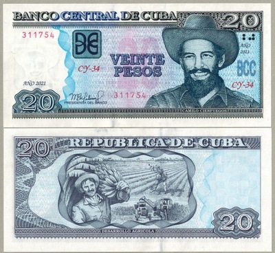 Kuba 20 Peso 2021 P-122o UNC