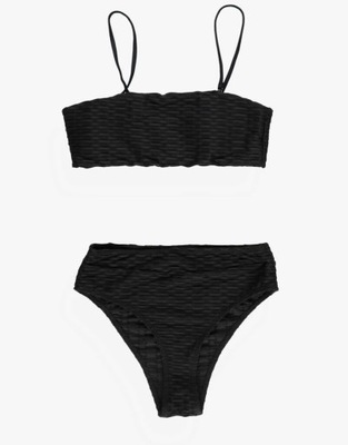 SHEIN CZARNE BIKINI KOMPLET 6V1 XXJ__S