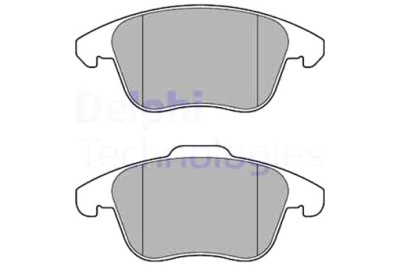Delphi тормозные колодки тормозные перед ds ds 3 ds 3 citroen c4 iii peugeot фото №1
