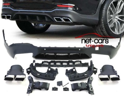 Дифузор бампера задня mercedes glc x253 2015-2018 фото №1