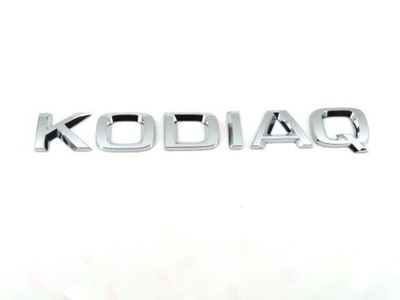 EMBLEMA KODIAQ SKODA INSCRIPCIÓN LITERY AL PARTE TRASERA TAPA DE MALETERO DE MALETERO CROMO  