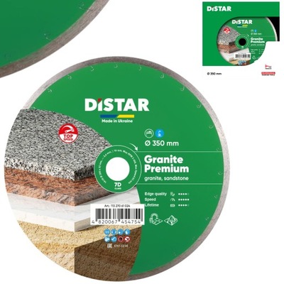 TARCZA DIAMENTOWA DO CIĘCIA GRANITU DISTAR GRANITE PREMIUM 350 mm