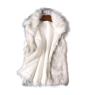 Fashion Fluffy Waistcoat Windproof Faux Fur Vest