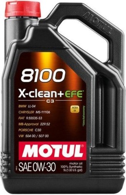 MOTUL 8100 X-CLEAN+ EFE MOTOROVÝ OLEJ 0W30 5L