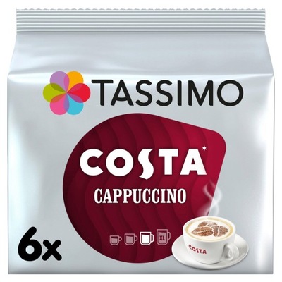 Tassimo Costa Cappuccino Coffee KAWA KAPSUŁKI Z UK