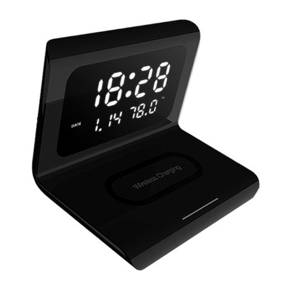 Wireless Charging Dock Stand with Alarm Clock Ther