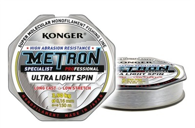 ŻYŁKA METRON SPECIALIST PRO ULTRA LIGHT SPIN 0,18/150m KONGER