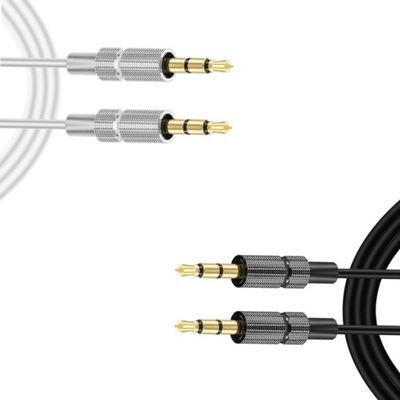 2 szt. Kabel adaptera gniazdo audio 3,5 mm / kabel aux 3,5 mm-jack kabel 1 m