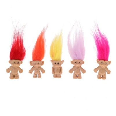 opakowanie 5 sztuk Troll Lalki Lucky Dolls Mini domek dla lalek Dzieci hobbyści 4 sztuki