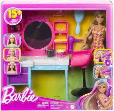 Barbie Salon fryzjerski Totally Hair Zestaw