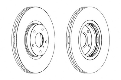 FERODO DISCOS DE FRENADO 2 PIEZAS PARTE DELANTERA INFINITI EX FX G G35 M M37 M45  