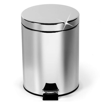 KOSZ NA ŚMIECI 5L STAINLESS STEEL Z PEDAŁEM