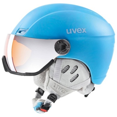 Kask narciarski UVEX Hlmt 400 Visior St Cloudy Blue 58-61