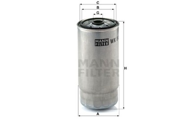 MANN-FILTER ФИЛЬТР ТОПЛИВА BMW 7 E38 2.5D 3.0D 3.9D 04.96-11.01 фото